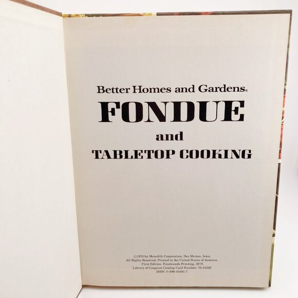 BETTER HOMES & GARDENS Vintage Fondue and Tabletop Cooking 1970s cookbook - Picture 4 of 16